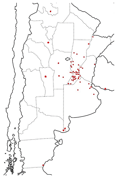 Localidades mencionadas en el correo de lectoras en la sección Adornos para la mujer y el hogar de La Capital.