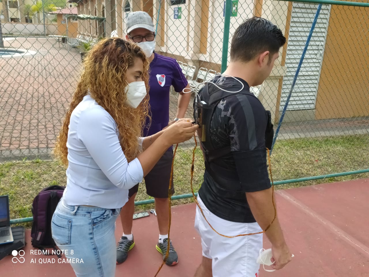 Participante con el prototipo