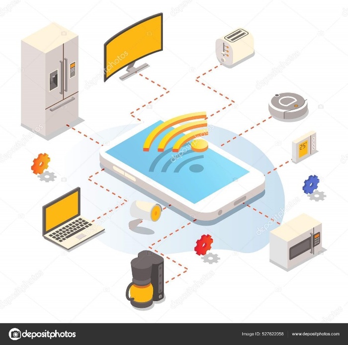 Vector de SiberianArt.- Protocolos IoT usados a nivel dom&eacute;stico