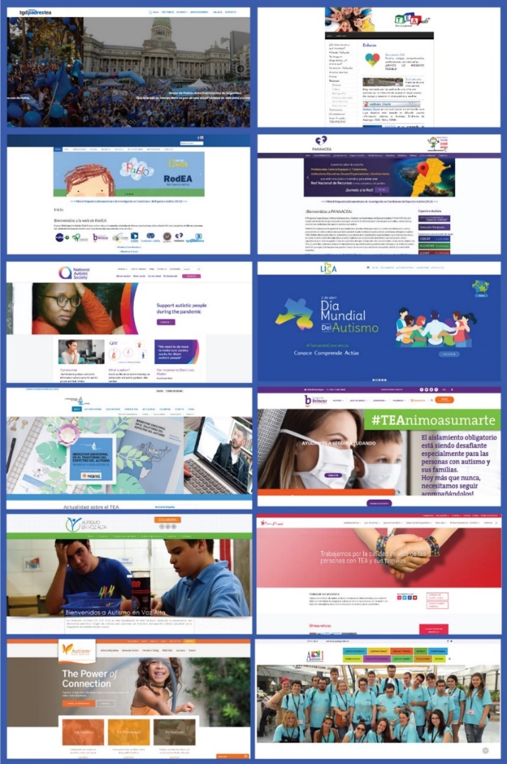 Tendencias y diseño de sitios web relacionados con TEA
