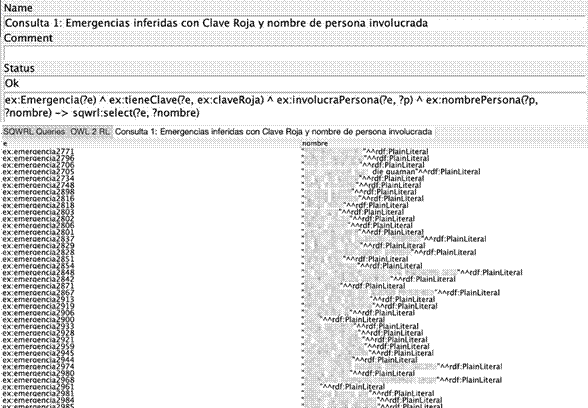 Consultas en SQWRL sobre claves inferidas