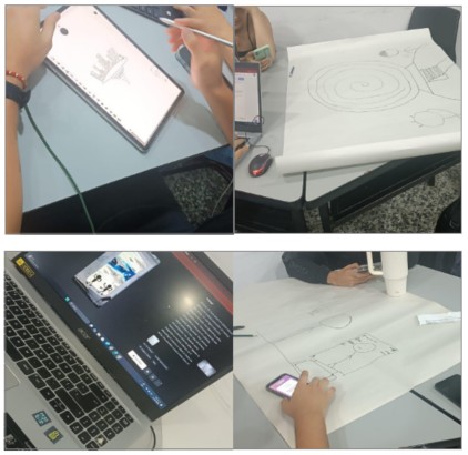 Im&aacute;genes representativas del desarrollo de la actividad en clase