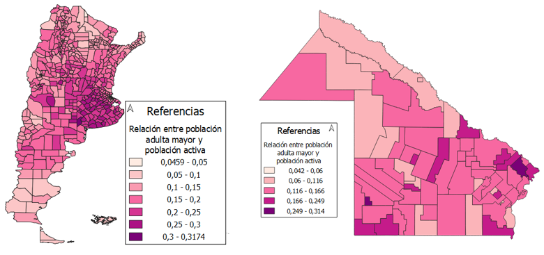Tasa de dependencia desde un enfoque territorial: patrones por departamentos en Argentina y desagregaci&oacute;n municipal en el Chaco